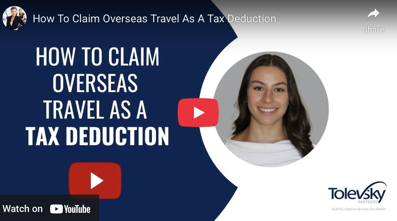 How To Claim Overseas Travel as a Tax Deduction